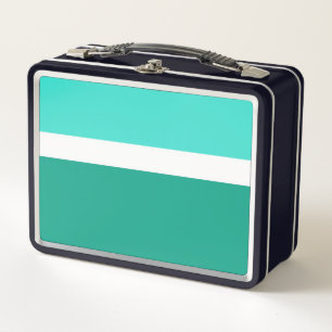 Turquoise Wit Blauwgroen Kleurenblok Stijlontwerp
