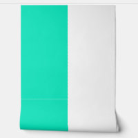 Turquoise Wit Verticaal Groot Streepjespatroon