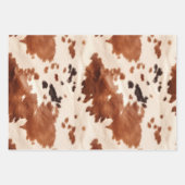 Turquoise witgouden Koeienhuid Inpakpapier Vel (Voorkant 2)