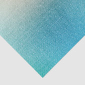 Turquoise Witte Aqua Blauwe Zeester Strand Bruilof Tissuepapier (Detail)