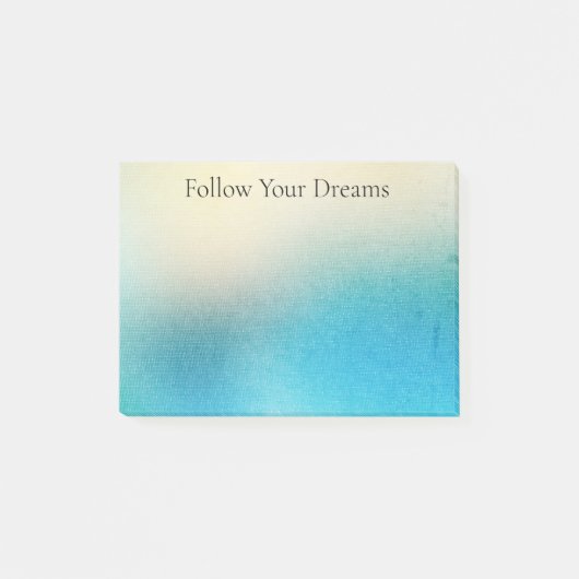 Turquoise Witte Aqua Blauwe Zeester Strand Huwelij Post-it® Notes (Voorkant)