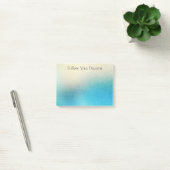 Turquoise Witte Aqua Blauwe Zeester Strand Huwelij Post-it® Notes (Kantoor)