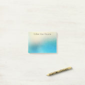 Turquoise Witte Aqua Blauwe Zeester Strand Huwelij Post-it® Notes (Op bureau)