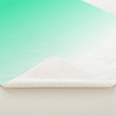 Turquoise Witte Kleuren Minimalistische Deken (3/4)