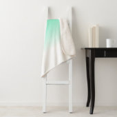 Turquoise Witte Kleuren Minimalistische Deken (In situ)