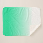 Turquoise Witte Kleuren Minimalistische Deken (Voorkant (horizontaal))
