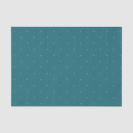 Turquoise Witte Stippen Patroon Tissuepapier