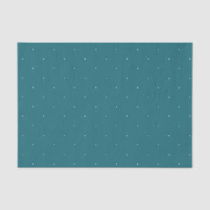Turquoise Witte Stippen Patroon Tissuepapier