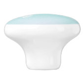 Turquoise witte Zeeen schildpad | nautisch Keramische Knop (Zijkant)