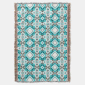 turquoise woestijnkruispunt deken (Voorkant Verticaal)