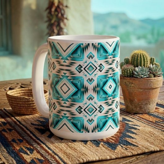 Turquoise Woestijnkruispunt Koffiemok