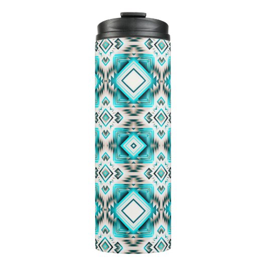 turquoise woestijnkruispunt thermosbeker (Voorkant)