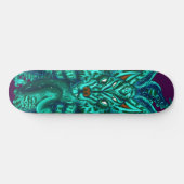 Turquoise Wolf Tulu Persoonlijk Skateboard (Horizontaal)