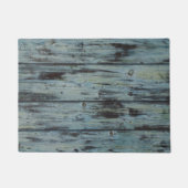 Turquoise Wood Design  Shabby Chic gift Deurmat (Voorkant)