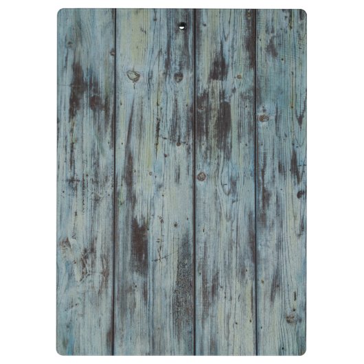Turquoise Wood Design  Shabby Chic gift Klembord (Achterkant)
