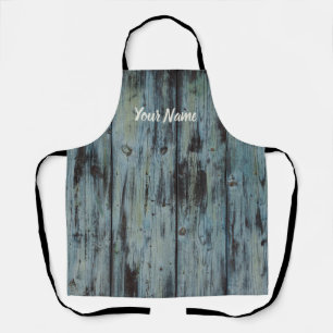 Turquoise Wood Design  Shabby Chic gift Schort