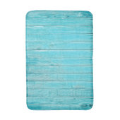Turquoise Wood Texture Badmat (Voorkant Verticaal)