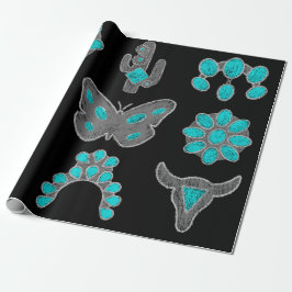 Turquoise Wrapping Paper Cadeaupapier