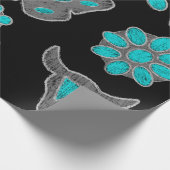 Turquoise Wrapping Paper Cadeaupapier (Hoek)