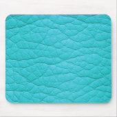 Turquoise Wrinkeld Faux Soft Leather Mousepad Muismat (Voorkant)