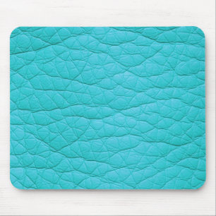 Turquoise Wrinkeld Faux Soft Leather Mousepad Muismat