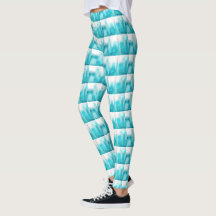 Turquoise yogabroek leggings