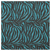 Turquoise Zebra Animal Print Fabric Stof (Swatch)