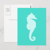 Turquoise Zee Horse Briefkaart (Voorkant / Achterkant)