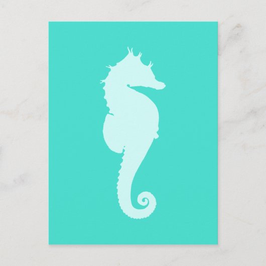 Turquoise Zee Horse Briefkaart (Voorkant)