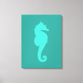 Turquoise Zee Horse Canvas Afdruk (Voorkant)