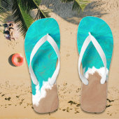 Turquoise Zee "Kusten van het Paradijs" Illustrati Teenslippers