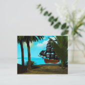 Turquoise Zeeen Briefkaart (Staand voorkant)