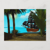 Turquoise Zeeen Briefkaart (Voorkant)