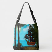 Turquoise Zeeen Crossbody Tas (Voorkant)