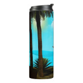 Turquoise Zeeen Thermosbeker (Gedraaid links)