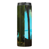 Turquoise Zeeen Thermosbeker (Achterkant)