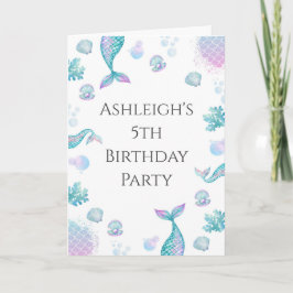 Turquoise zeemeermin thema verjaardag