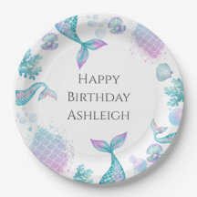 Turquoise zeemeermin thema verjaardagsfeestje