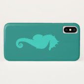 Turquoise Zeepaard Case-Mate iPhone Case (Achterkant (horizontaal))