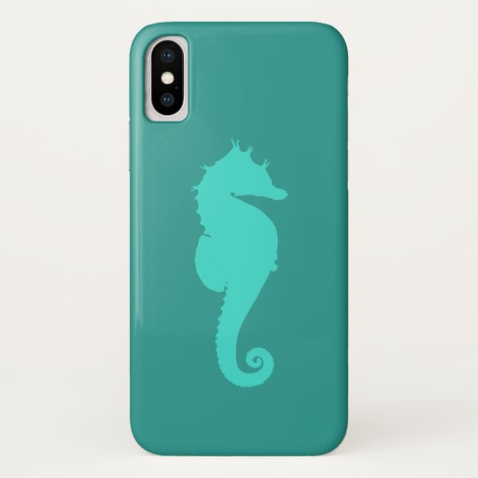Turquoise Zeepaard Case-Mate iPhone Case (Achterkant)