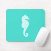 Turquoise Zeepaard Muismat (Met muis)