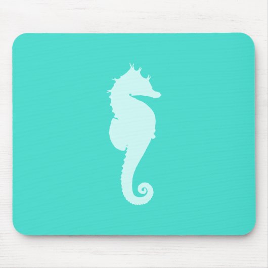Turquoise Zeepaard Muismat (Voorkant)