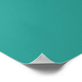 Turquoise Zeepaard Poster (Hoek)