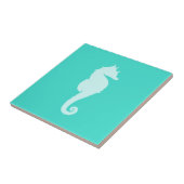 Turquoise Zeepaard Tegeltje (Zijkant)