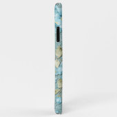 Turquoise Zeeschuim Groenblauw Bloem Waterverf Case-Mate iPhone Case (Achterkant/rechts)