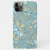 Turquoise Zeeschuim Groenblauw Bloem Waterverf Case-Mate iPhone Case (Achterkant)
