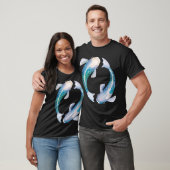 Turquoise Zen Koi Vis T-shirt (Unisex)