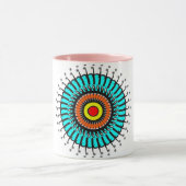 Turquoise Zen Mandala Mok (Midden)