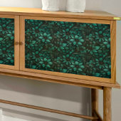 Turquoise zeven bloemblaadjes ontkoppelde weefsel  tissuepapier