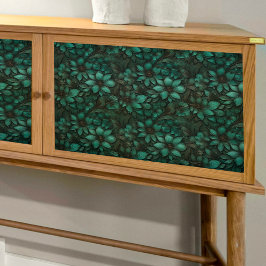 Turquoise zeven bloemblaadjes ontkoppelde weefsel  tissuepapier